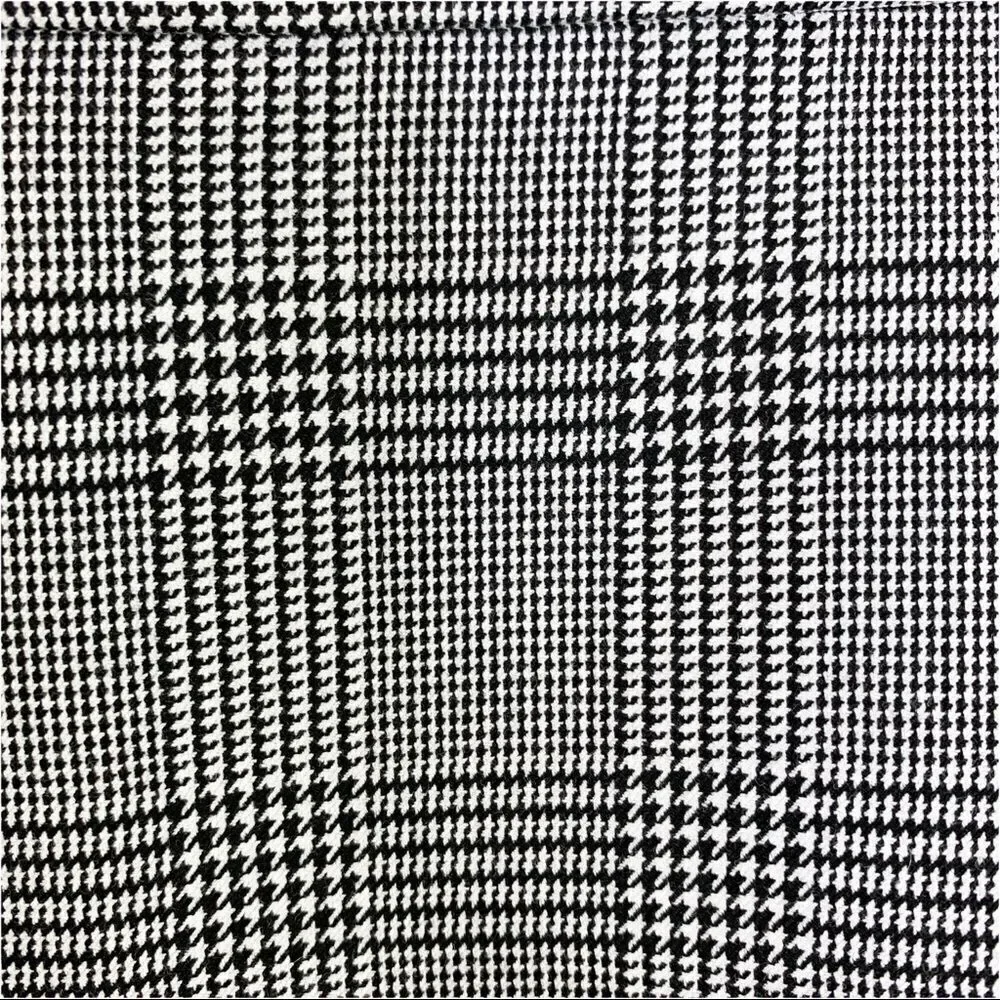 J. Crew Plaza Women’s Skirt Black White Glen‎ Plaid Flared Sz 2 New